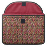 Cranberry bead illusion Macbook pro laptop sleeve rickshaw flap sleeves