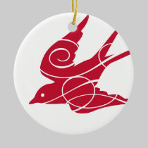 Cranberry Bird Ornament ornaments