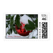 Cranberry Christmas postage stamps