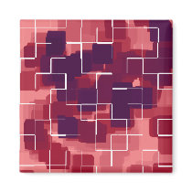 "Cranberry" Geometric Art magnets by RLMdesignes "Cranberry" Geometric Art magnets