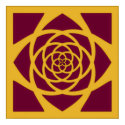 Cranberry & Gold Mandala posters