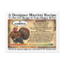 Cranberry PomegranateThanksgiving Martini Recipe Postcard
