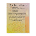 Cranberry Sauce Recipe Post Card