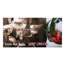 cranberry snow photo card
