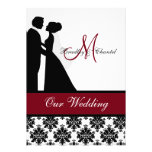 Cranberry Wedding Couple Wedding Invitation