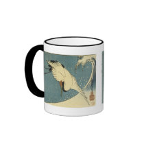 Crane and Wave, Hiroshige Mugs and Steins