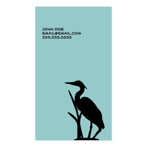 Crane Calling Card Business Cards (front side)