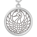 Crane circle of shade custom necklace