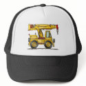 Crane Truck Construction Hats by art1st Crane Truck Construction Hats