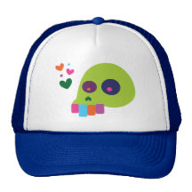 Cráneo colorido del arco iris gorro de camionero