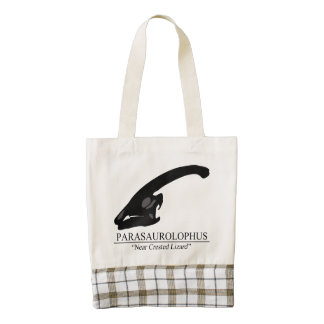 Cráneo de Parasaurolophus Bolsa Tote Zazzle HEART
