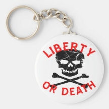 Cráneo del Grunge de la libertad o de la muerte Llaveros Personalizados