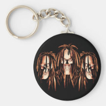 Cráneo Dreadlocks Llaveros