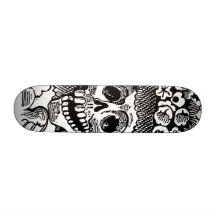 Cráneo femenino José esquelético Posada del detall Patines Personalizados