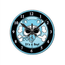 Cráneo lindo del bebé relojes