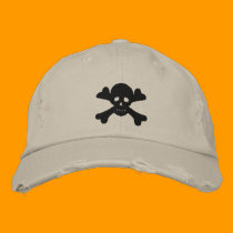 Cráneo y bandera pirata gorras bordados