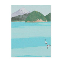 Cranes and the Sea 3 - Postcard