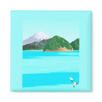 Cranes and the Sea - Magnets by DConger Cranes and the Sea - Magnets