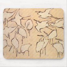 Cranes from Quick Lessons in Simplified Drawing Mouse Pads