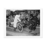 Crank Faster! 1930s Postcard
