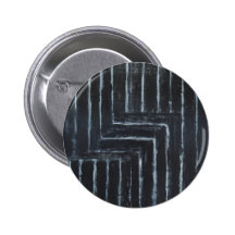 Cranked Stripes (Black minimalism) Pinback Button