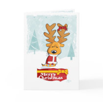 Cranky christmas dog cards