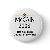 Cranky John McCain Button