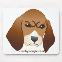 CrankyBeagle Face Mousepad mousepads