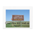 Crap! North Dakota Postcard by iconmatthew1 Crap! North Dakota Postcard