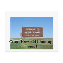 Crap! North Dakota Postcard by iconmatthew1 Crap! North Dakota Postcard