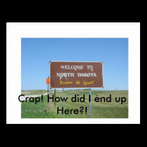 Crap! North Dakota Postcard postcards