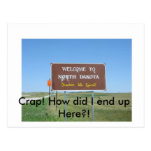 Crap! North Dakota Postcard