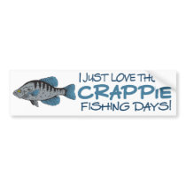 Crappie Fishing Day bumper stickers