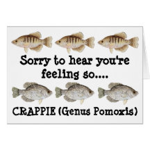 Crappie Get Well Card