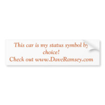 Crappy Car Bumper Sticker