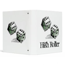 Craps Dice High Roller Gambling Binder