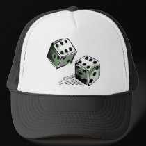 Craps Dice High Roller Gambling hats