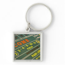 Craps Gambling Table Key Chain