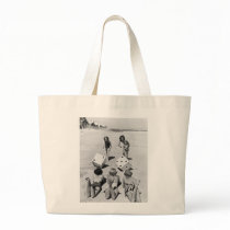 Craps in the Sand, 1940s Tote Bag