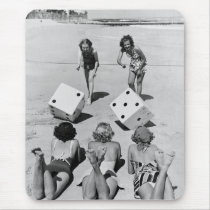 Craps in the Sand, 1940s Mouse Pad
