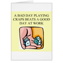 craps shooter casino gambler cards