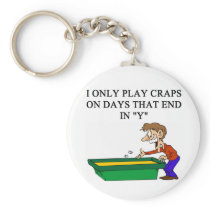 craps shooter casino gambler keychain
