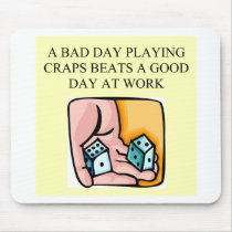 craps shooter casino gambler mousepads