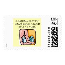 craps shooter casino gambler postage