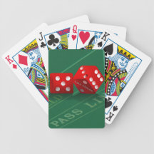 Craps Table & Las Vegas Dice Card Deck