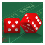 Craps Table & Las Vegas Dice Custom Invite