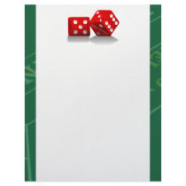 Craps Table & Las Vegas Dice Personalized Letterhead