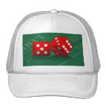 Craps Table & Las Vegas Dice Mesh Hats