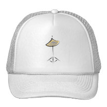 Crash Cymbal On Stand Abstract Graphic Design Trucker Hat