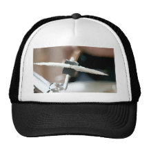 Crash cymbal painterly drumset side view mesh hat